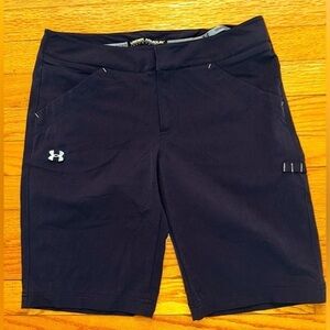 UNDER ARMOUR Performance Stretch Golf Shorts Black Women’s Size 6